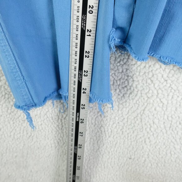 Judy Blue Jeans Womens 7 28 Blue High Rise Wide Leg Cropped Raw Hem Stretch - Picture 8 of 12